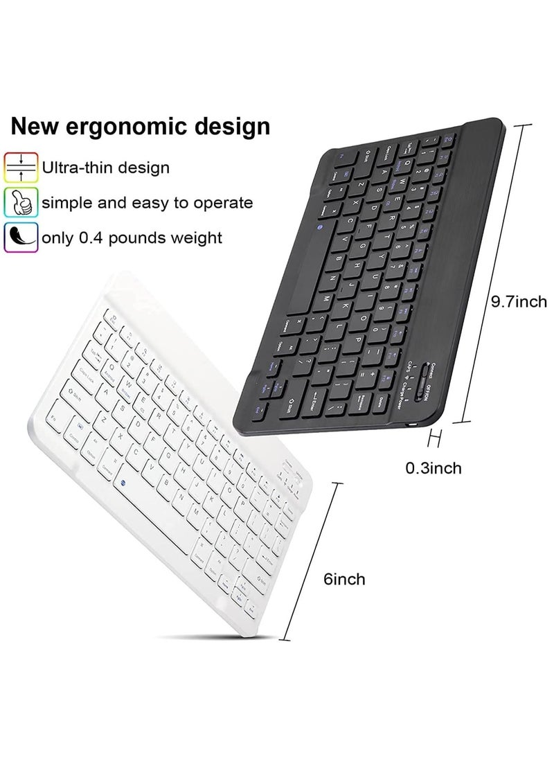 ELTRAZONE Wireless Keyboard,Multi-Device Universal Bluetooth Keyboard, Portable Keyboard, Suitable for iPad Mini 9.7/10.2/10.5/10.9/11/12.9 inch, Samsung Tablets, Smartphones, PC, MacBooks (Black)  - Image 4