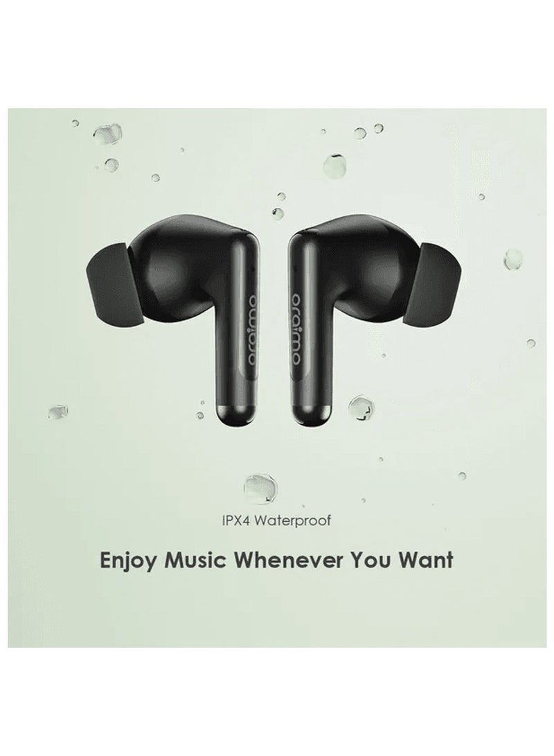 Oraimo SpaceBuds Neo OTW-323 | True Wireless Earbuds with 30H Playtime, Bluetooth 5.4, Game Mode, Spatial Audio, IPX4 Waterproof, Fast Pairing - Black - Image 4