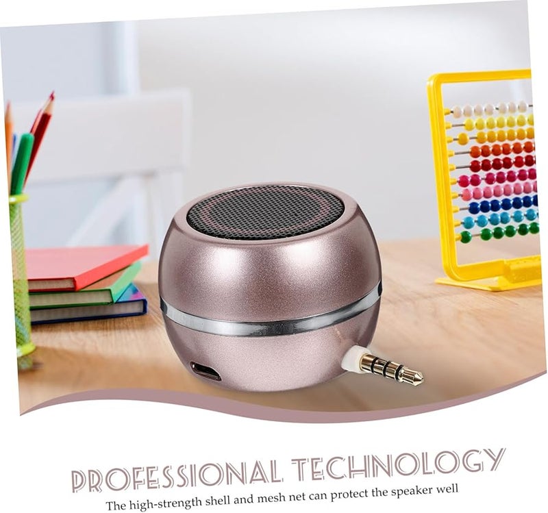 USB Rechargeable Desktop Speaker with Aux Input Compact Plug in Speaker for Computer Smartphone Stable Performance Easy Operation - Image 5