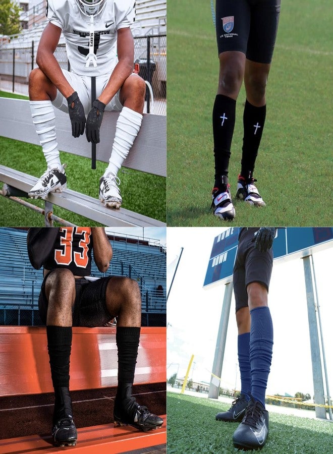 SLEEFS Yellow Scrunch Football Socks - Knee‑High Moisture‑Wicking Extra Long Football Socks for Men, Women & Youth - Pre‑Scrunched Design, Enhanced Grip & Shin Guard Support - Image 3