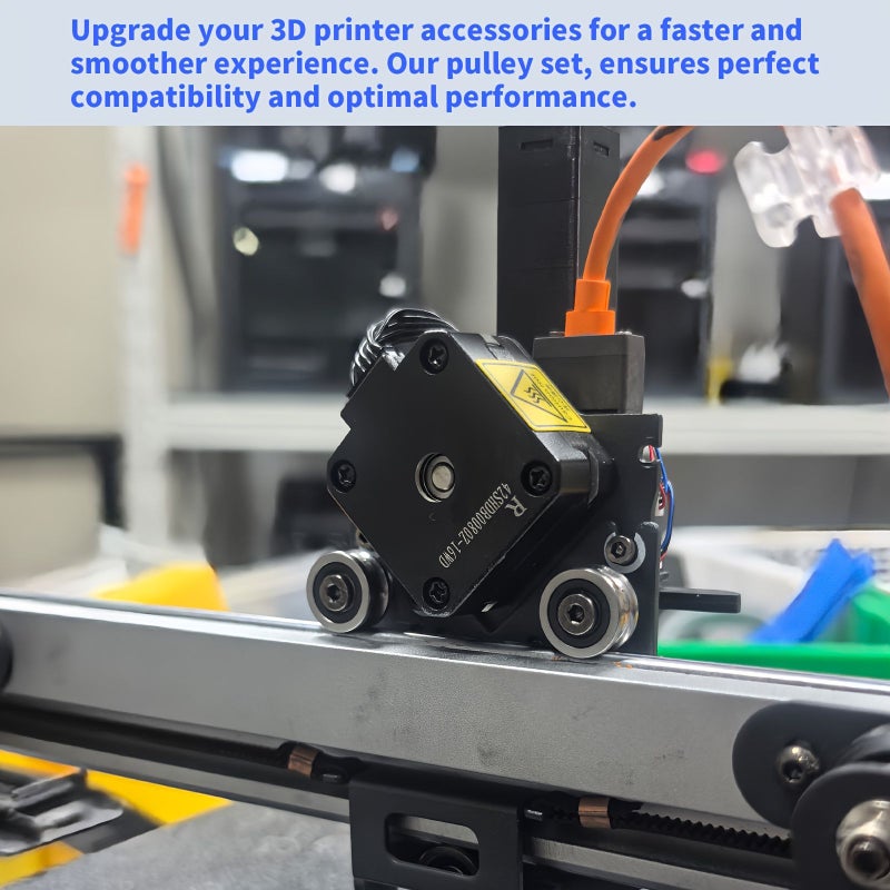 4 قطع بكرة طابعة ترقية لسلسلة Anycubic Kobra3 و Kobra2، محمل فولاذي متين على شكل حرف U - Image 4