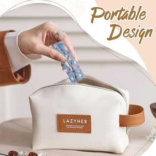 CoolShef 4Pcs Lipstick Case with Mirror | Portable Lipstick Holder for Purse | Small Flower Lipstick Pouch for Women and Girls | Compact Makeup Storage Organizer - Image 4