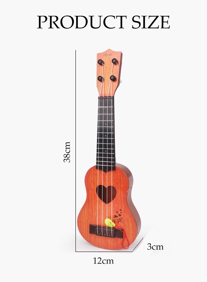 DUNISO Kids Toy Ukulele Guitar, 17 Inch Classical Guitar Musical Toy,Educational Toys, 4 Strings Educational Learning Ukulele for Toddlers, Preschoolers and Kids Boys Girls Beginner - Image 2