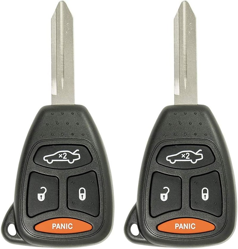 Keyless2Go Replacement Key Fob for Dodge Jeep Chrysler (2 Pack) - Image 1