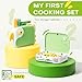Yeeammk Toddler Cooking Set with Storage BoxKids Kitchen SetSafe PP Material Montessori Kitchen Tools for Real CookingDishwasher SafeFun BirdShaped Organizer Toddler Knife Set - Image 4