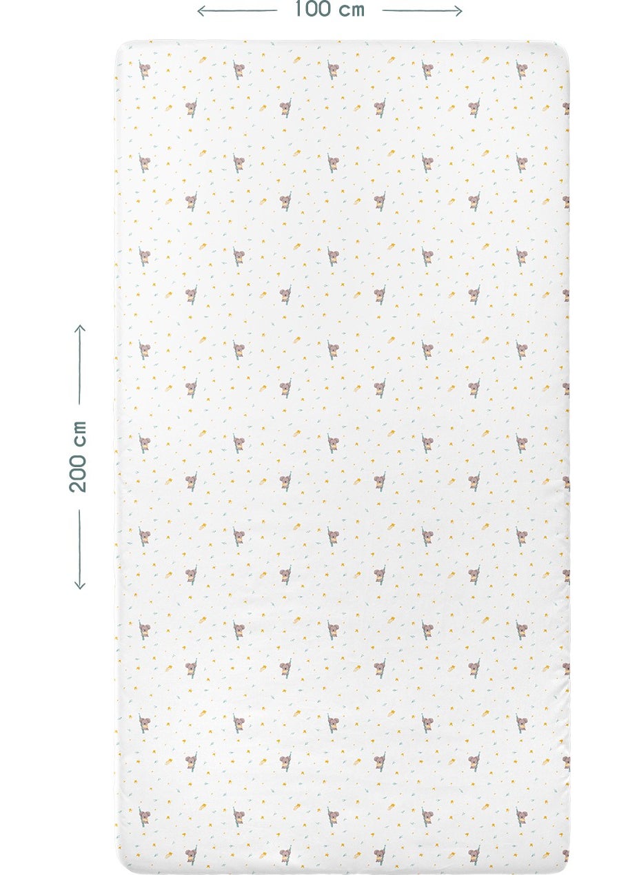 Casadora Baby Koko 100% Cotton Satin Elastic Baby/Child Sheet - 100 x 200 cm  - Image 3