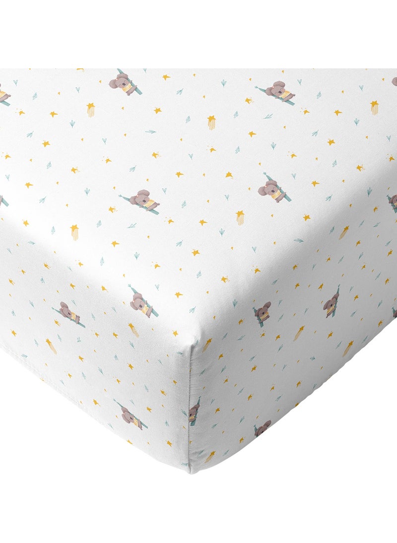 Casadora Baby Koko 100% Cotton Satin Elastic Baby/Child Sheet - 100 x 200 cm  - Image 2