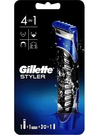 Gillette - Fusion Styler 4 in 1 Precision Body Hair and Beard Trimmer Shaver and Edge Trimmer - Image 1