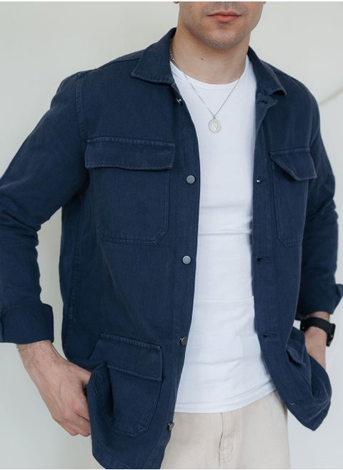 Men Jacket durable fabric structured fit