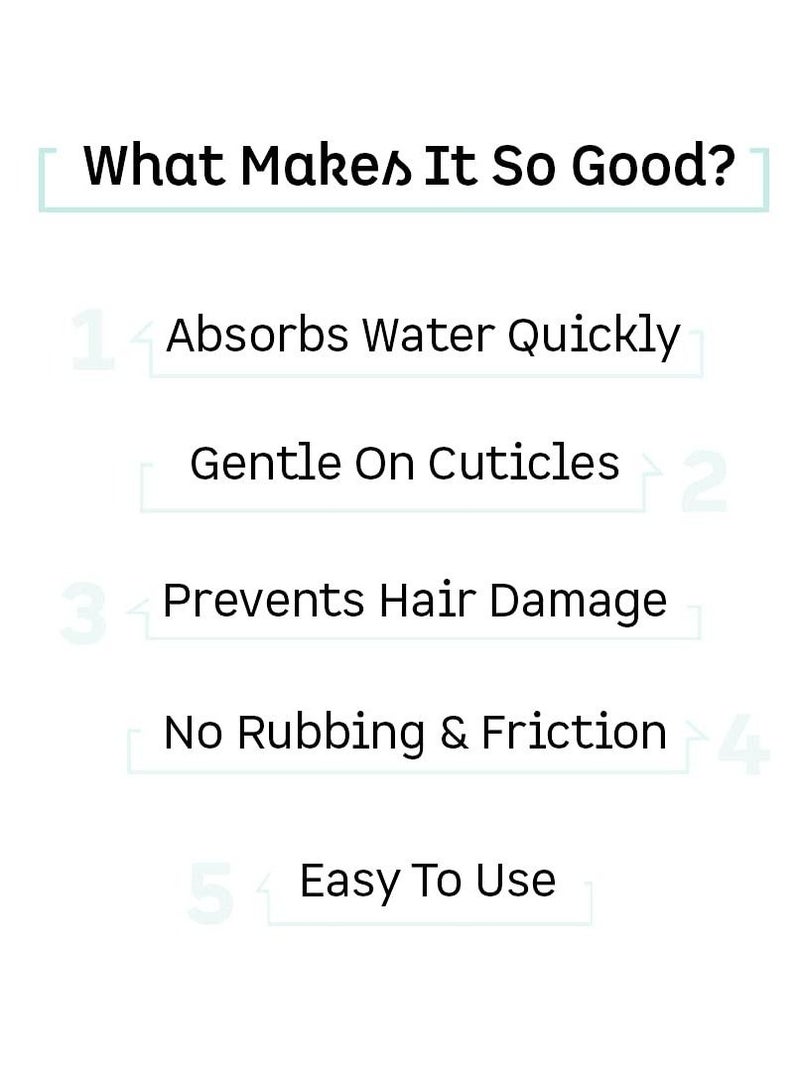 إم كافيين ام كافيين منشف للشعر من الألياف الدقيقة يجفف الشعر بسرعة ، ويقلل من تجعده ويمنع تلف الشعر - Image 3
