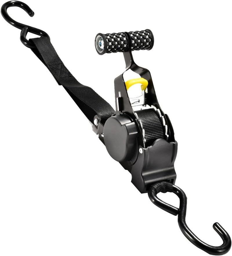 LEVGRY Endless Ratchet Tie Down Straps,Durable Nylon Blackstrap Down Ratcheting SecuringStraps and Lashing Straps, Automatic Shrink Bundle Tape for Fixing Truck Round Handle - Image 1