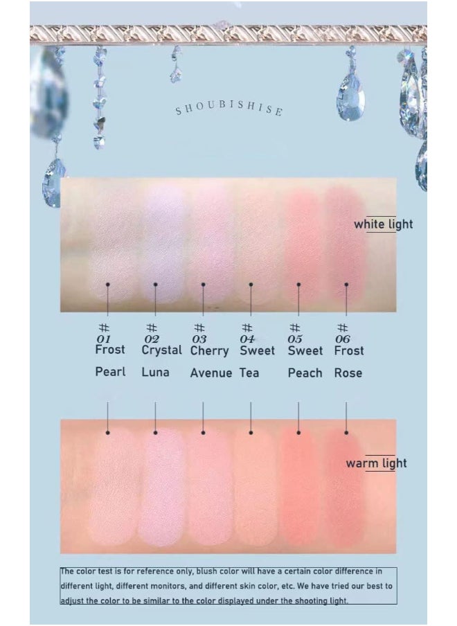 Flower Knows - Unicorn Series Embossed Blush Natural Cheek Makeup 5g 05 Unripe Peach - Image 1