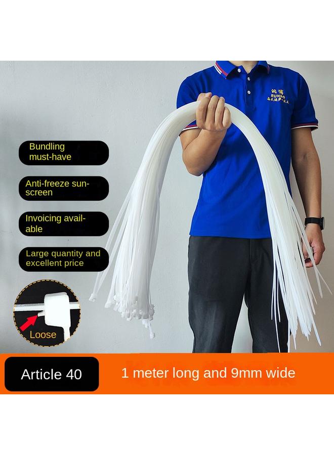 Bluejw Long Tie Large Nylon Plastic Super Long Dog 1 M Lefterable Loose Buckle Corn Straw Tie - Image 1