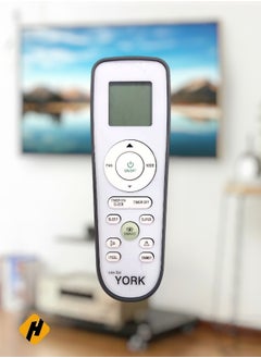 يورك York AC Remote |استبدال جهاز التحكم عن بُعد لمكيف الهواء في يورك الأبيض/الرمادي 