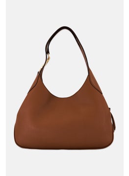 Michael Kors Women Brand Logo Hobo Bag 28 H x 36 L x 11 W cm, Tan  - Image 3
