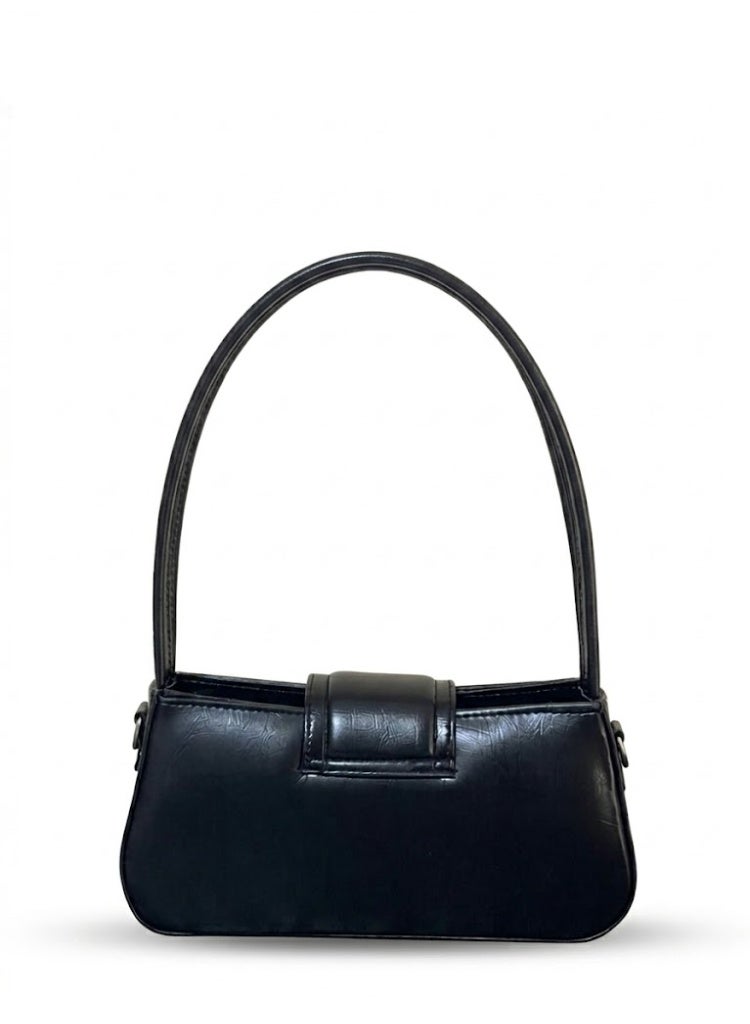 لايف ستيلاش  حقيبة كتف جلدية كلاسيكية ZC-12 - أسود - Image 2