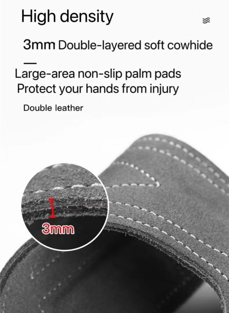 SKDK 2 Pack Wrist Straps for Weightlifting,Double Layer Leather Weightlifting Wrist Strap for Deadlift and Powerlifting, Adjustable Padded Gym Workout Lifting Wrist Gym Lifting Straps - Image 3