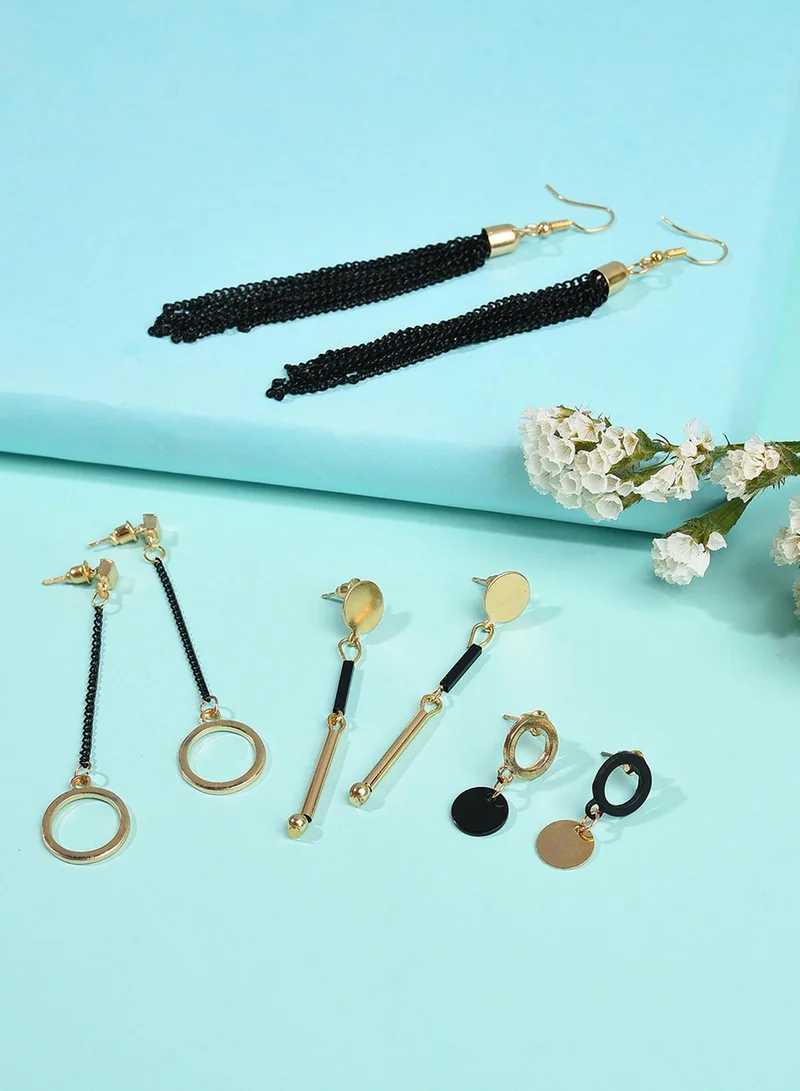 سوهي أقراط متدلية اصطناعية عصرية