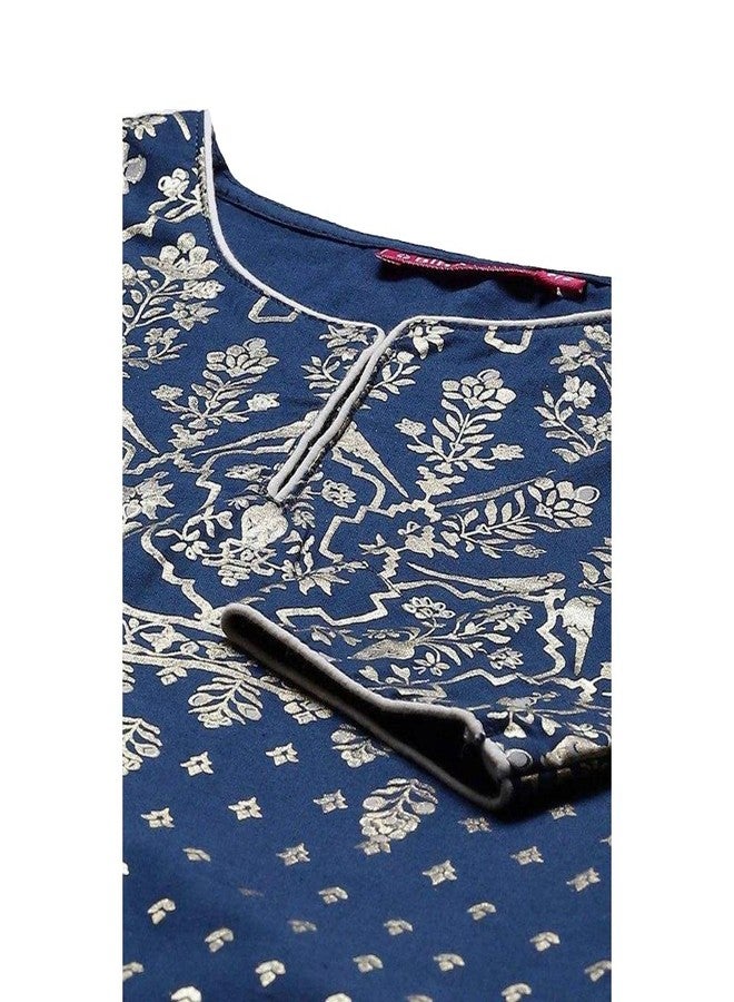 BIBA GIRL PRINTED RELAXED KID(KW4340_BLUE_3) - Image 4