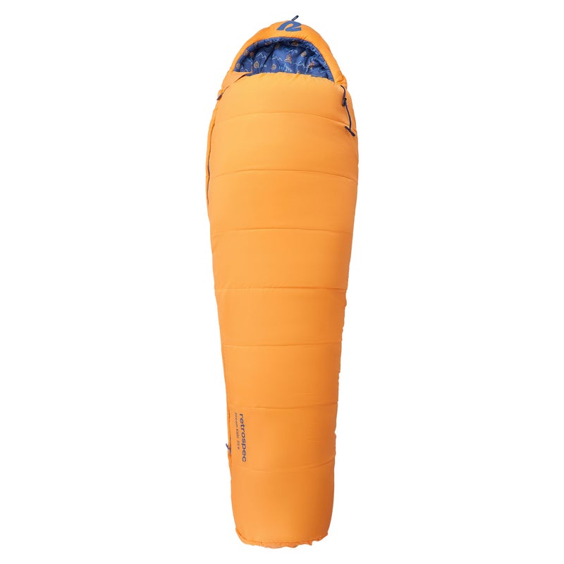 Retrospec Dream 25 Kids Sleeping Bag for Camping - Mummy Style, Water-Resistant, Lightweight 3lbs 3oz, Adjustable Length, Draft Collar, 25Â°F Rating - Image 2