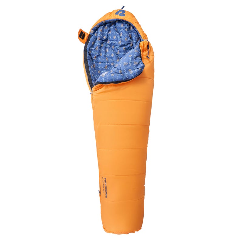Retrospec Dream 25 Kids Sleeping Bag for Camping - Mummy Style, Water-Resistant, Lightweight 3lbs 3oz, Adjustable Length, Draft Collar, 25Â°F Rating - Image 1
