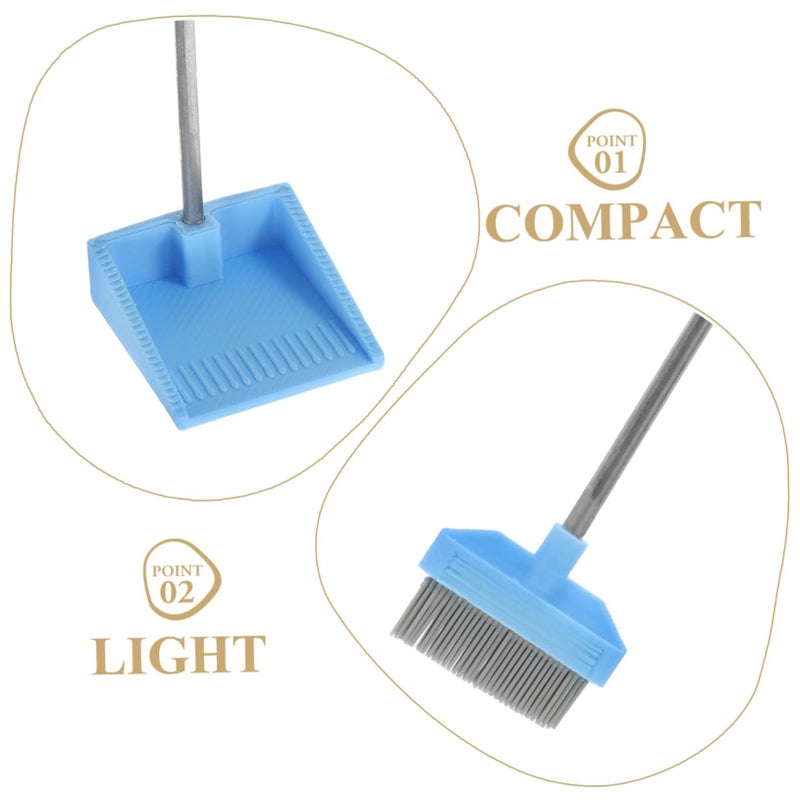 Multi Color Mini Broom And Dustpan Set For Dollhouse Playhouse Cleaning Decor - Image 3