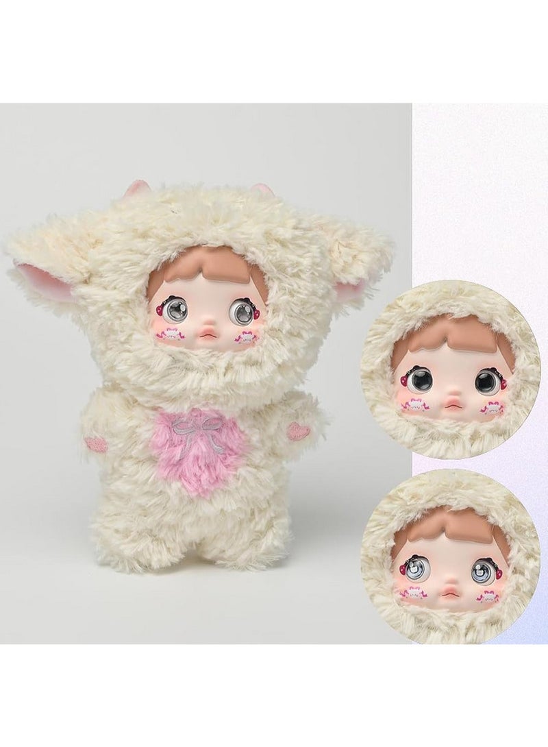 دمية الخروف اللطيفة – لمسة ناعمة ووجه مفعم بالمشاعر! دللي طفلك (أو قلبك!) بهذه الدمية الساحرة المصممة بشكل خروف كيوت بعيون لامعة وتعابير بريئة تأسر القلوب 💗مثالية كهدية للمواليد، أعياد الميلاد، أو محبي الدمى الفريدة   /حجم مثالي للعرض دمية مثالية لكل من يحب الجمال البسيط والدلال الناعم!