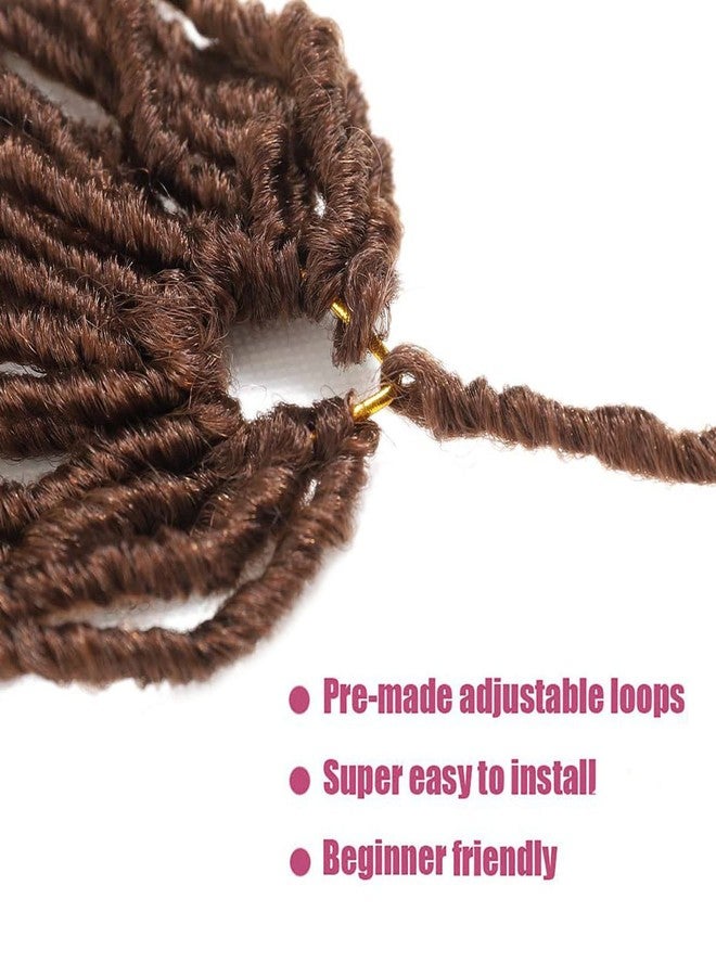 ديزاير4 هير 24 بوصة، 7 عبوات، شعر كروشيه ناعم، لون بني، 30 ضفيرة شعر صناعية خفيفة الوزن للغاية، جاهزة للتركيب، للنساء ذوات البشرة السمراء (24 بوصة، 7 عبوات، رقم 30). - Image 3