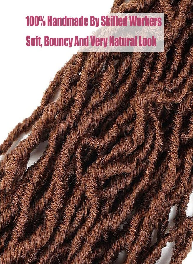 ديزاير4 هير 24 بوصة، 7 عبوات، شعر كروشيه ناعم، لون بني، 30 ضفيرة شعر صناعية خفيفة الوزن للغاية، جاهزة للتركيب، للنساء ذوات البشرة السمراء (24 بوصة، 7 عبوات، رقم 30). - Image 4