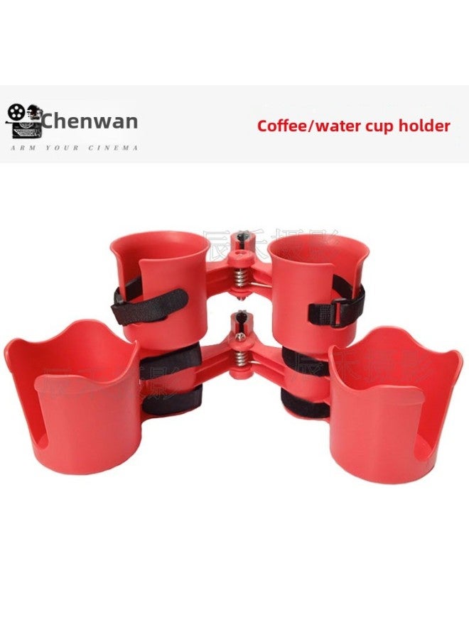 Generic BT.ROBOCUP Director Car Cup Holder Cup Holder Light Recording Actor Set Outdoor Fishing Net Red Live Broadcast-Body Color:3-piece Set Free Combination Of Message Colors (1 Cup Clip + 1 Tool Holder + 1 Round Cup)  - Image 4