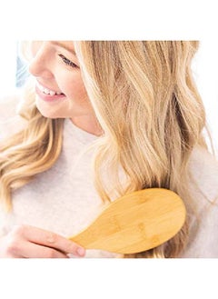 Beauty by Earth Boar Bristle Hair Brush Hair Brushes For Women, Curly Hair Brush With Nylon Pins, Detangler Brush, Wooden Hair Brush For Men, Bamboo Brush For Curly Hair, Hairbrush For Women, Boar Bristle Brush  - Image 3