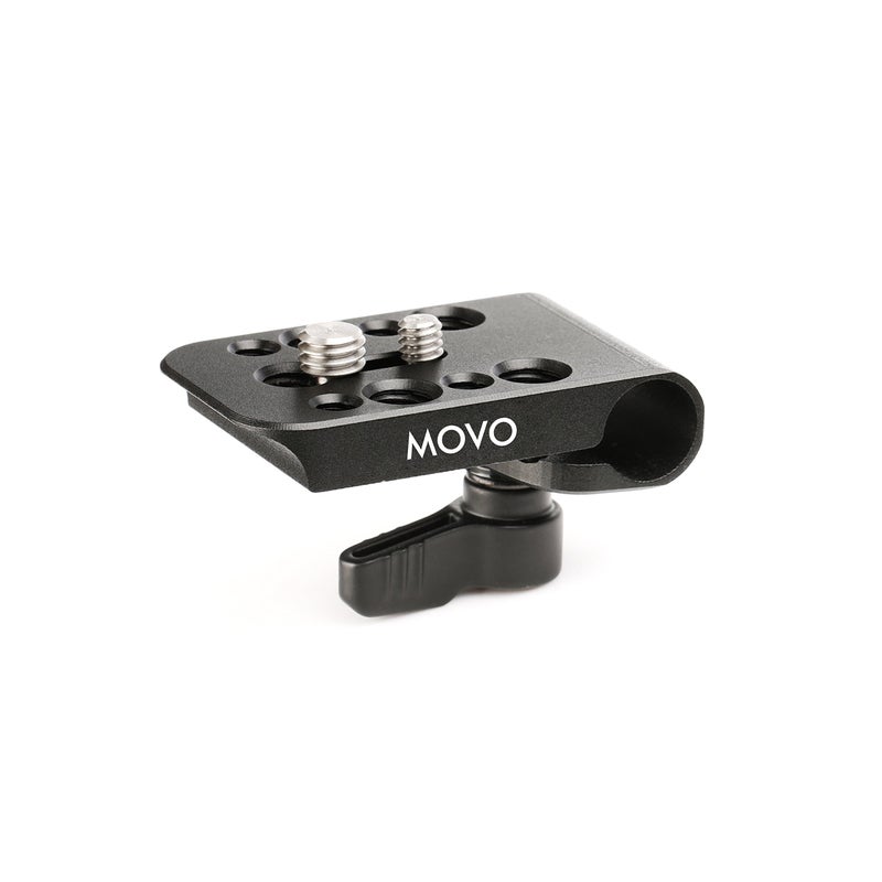 Movo CAB1000 15mm Modular Rod Clamp Adapter - Mounts Cameras, Monitors, Recorders to Rigs with Multiple 1/4" and 3/8" Male/Female Mounting Threads - Image 3