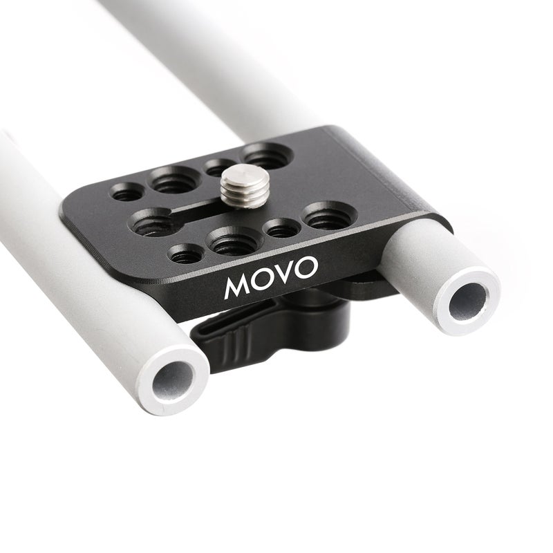 Movo CAB1000 15mm Modular Rod Clamp Adapter - Mounts Cameras, Monitors, Recorders to Rigs with Multiple 1/4" and 3/8" Male/Female Mounting Threads - Image 5