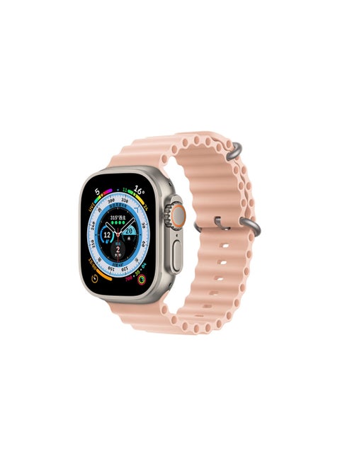 Ocean Silicon Rubber Strap For Apple Watch Ultra 49mm 45mm 44mm And 42mm
