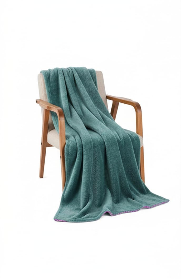 Butterthief Flannel Swaddle Baby Blanket for Newborn Babies Soft All Seasons Wrapper Sheet for Boys & Girls 70x100 cm 0-2 Years Emerald Green - Image 3