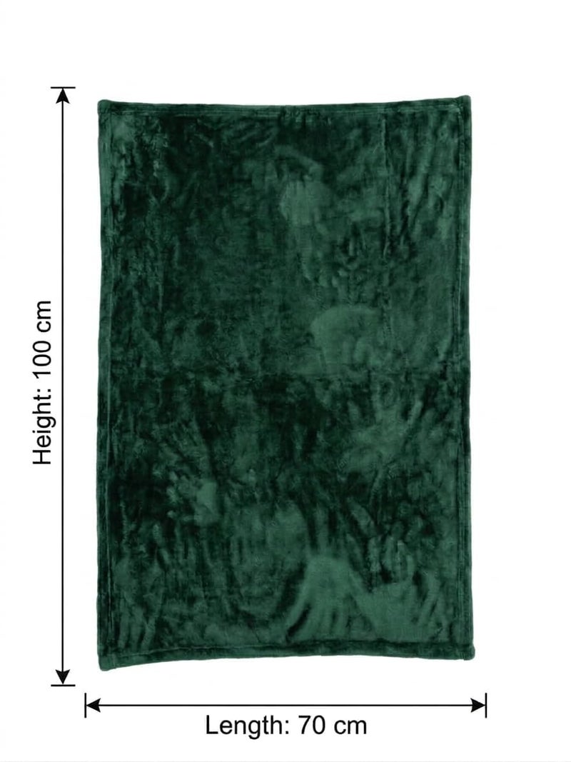 Butterthief Flannel Swaddle Baby Blanket for Newborn Babies Soft All Seasons Wrapper Sheet for Boys & Girls 70x100 cm 0-2 Years Emerald Green - Image 2