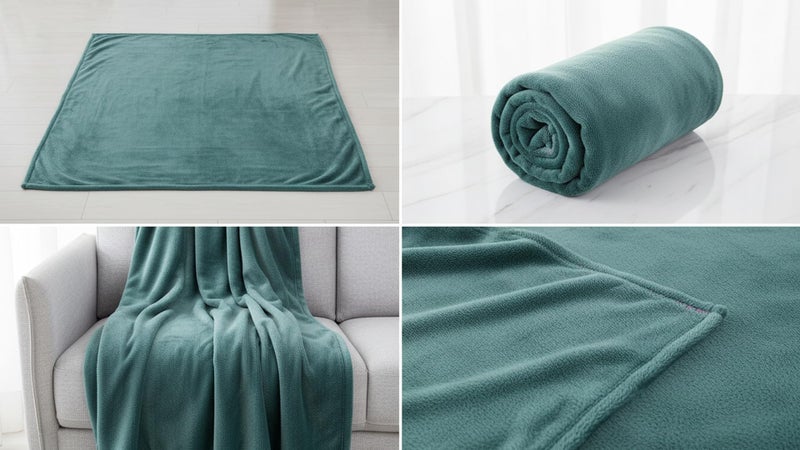 Butterthief Flannel Swaddle Baby Blanket for Newborn Babies Soft All Seasons Wrapper Sheet for Boys & Girls 70x100 cm 0-2 Years Emerald Green - Image 4
