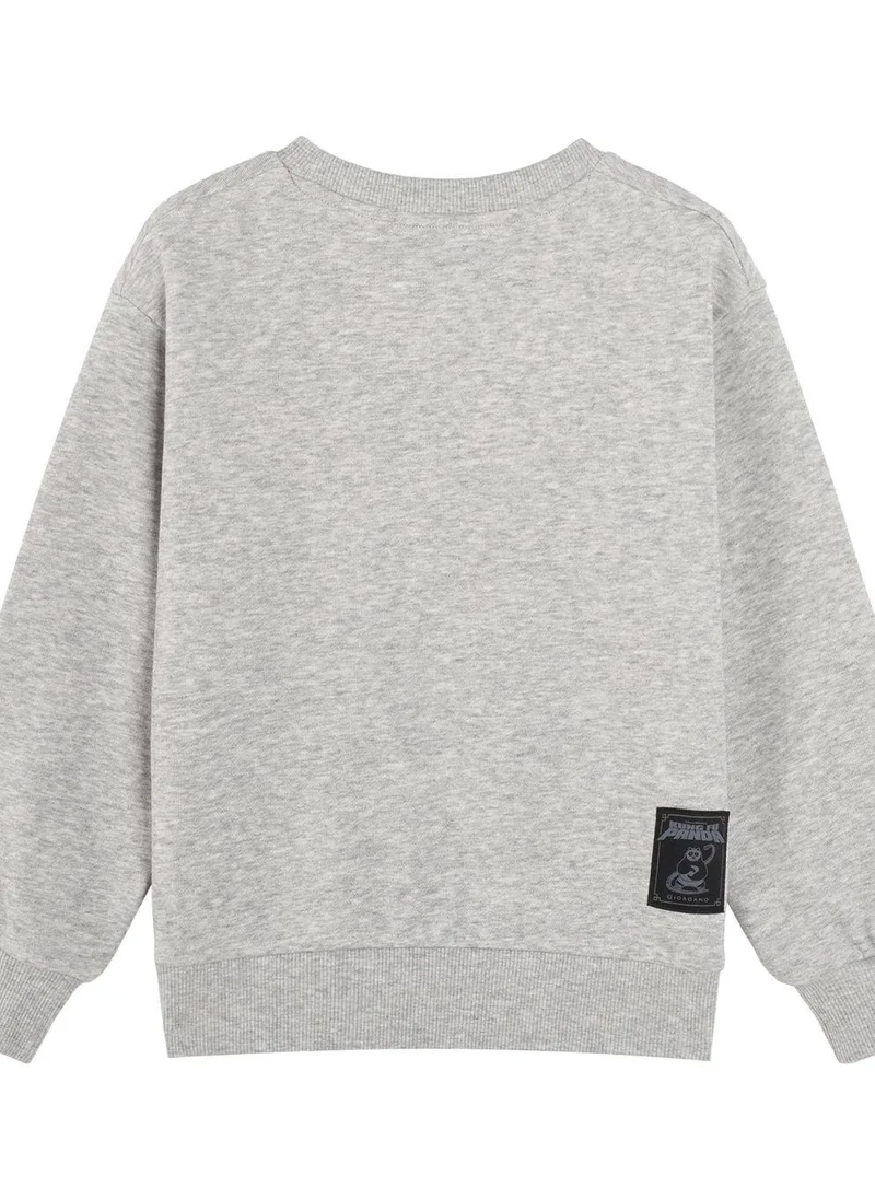 GIORDANO Kids Kung Fu Panda Series French Terry Crewneck Sweatshirt