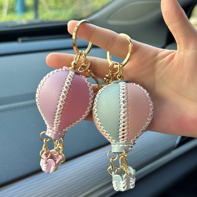 Hot Air Balloon Keychain DIY Kit Leather Craft - Image 3