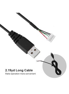 Thoraya Professional Mouse Cable Replacement 2.19yd No Stuck Mouse USB Cable Replacement for Rival 300  - Image 3