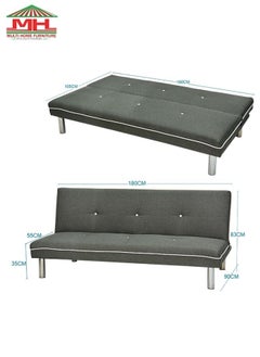 Multi Home Furniture 3-Seater Tufted Sofa Bed MH-125-GREY  - Image 4