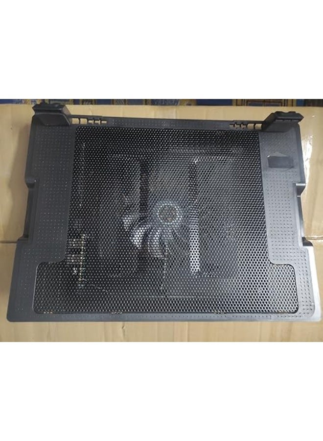 Crash C1000 Laptop Cooling Pad – Effective cooling with a 140mm fan, LED lighting, anti-slip design, and five-angle adjustment, suitable for 17-inch laptops. - Image 5