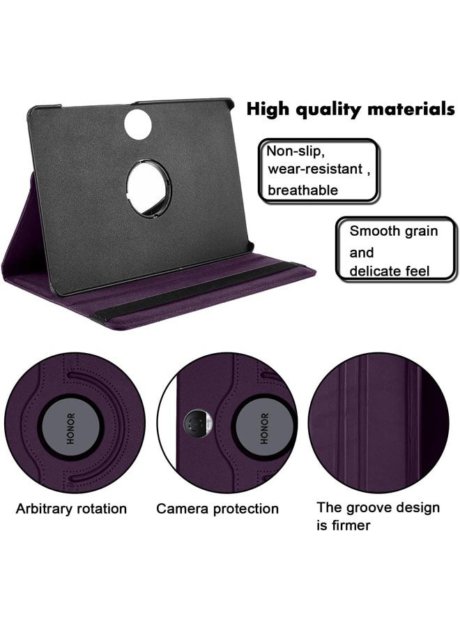 Compatible with Honor Pad 9 12.1 Inch Tablet, PU Leather Case 360° Rotatable Multi-Angle Protection Stand Protective Case for Honor Pad 9 - Image 4