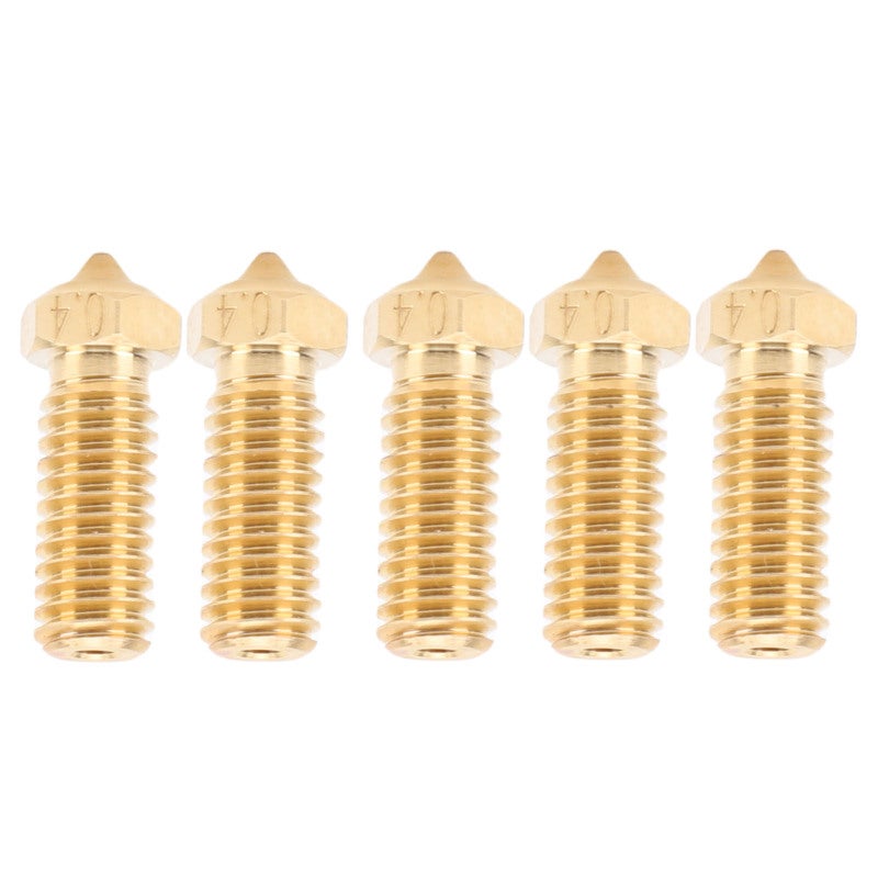 3D Printer Nozzle Brass Material Fine Machining Extruder Nozzle - Stable Temperature Even Extrusion Replacement Nozzle for QiDi Tech 3D Printers High Speed Fused Deposition Modeling Projects - Image 1
