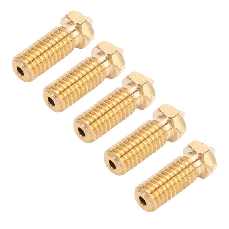3D Printer Nozzle Brass Material Fine Machining Extruder Nozzle - Stable Temperature Even Extrusion Replacement Nozzle for QiDi Tech 3D Printers High Speed Fused Deposition Modeling Projects - Image 3