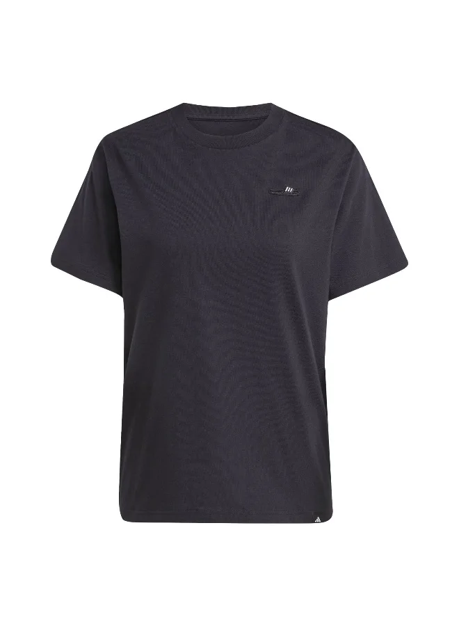 Adidas Adidas Slide Tee Black Graphic Tee (Short Sleeve) T-Shirts For Women