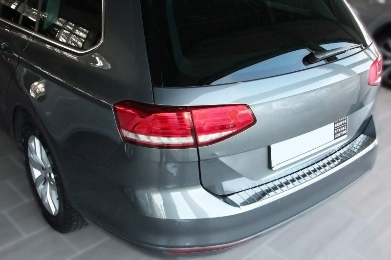 Generic Recambo CT-LKS-2410 Boot sill Protector Polished Stainless Steel for VW Passat B8 Variant + Allrack from 2014, Large - Image 1