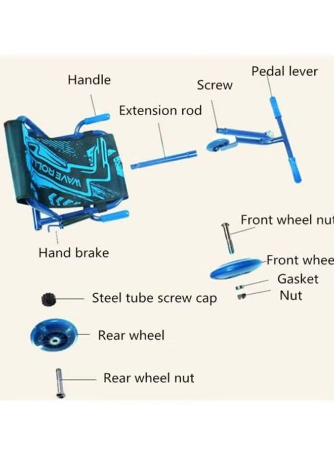 Wave Roller Drifting Wave Roller Balance Ride-on Toy 30x50x20cm - Image 5