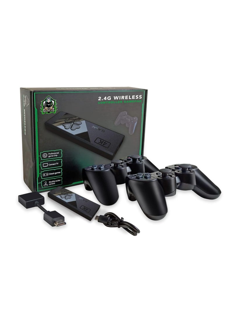 General New Wireless Retro Game Console | Nostalgia Stick Games | Plug and Play Retro Game Stick 4K HDMI Output, Dual 2.4G Wireless Controllers, Built-in 5000 +/20000 + Games  - Image 1