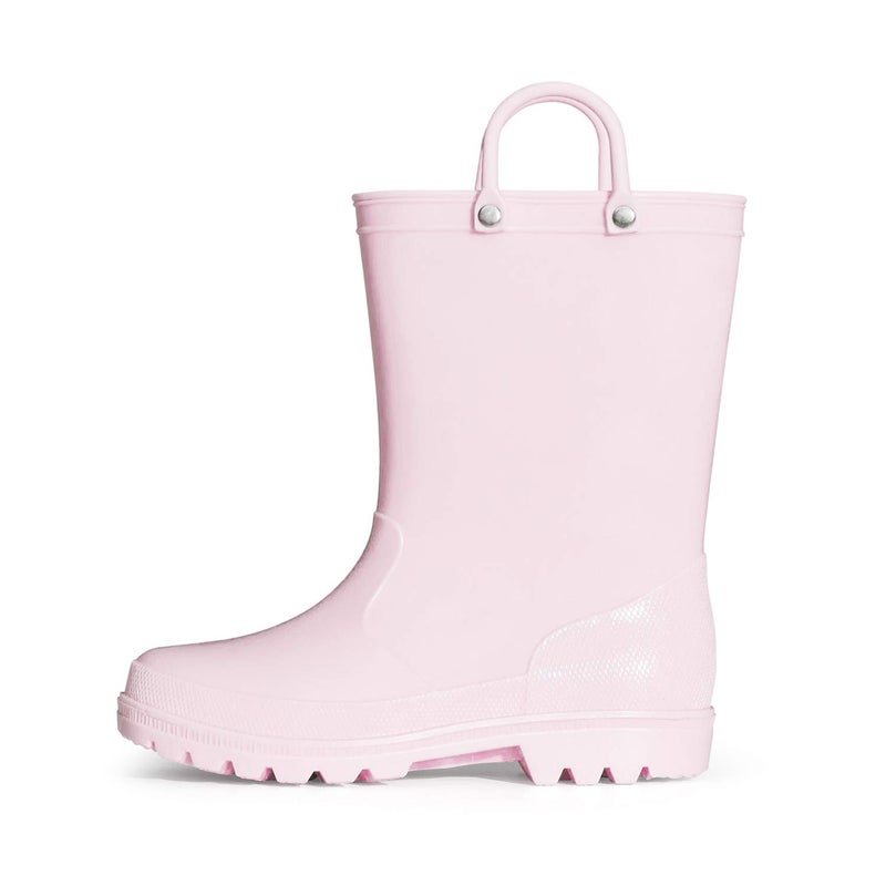 K KomForme Kids Girls & Boys Rain Boots with Easy-on Handles Waterproof Outdoors - Image 1